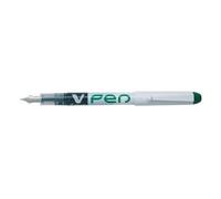 PILOT 12461 V Pen Stylo-plume pointe moyenne jetable régulateur débit encre liquide visible