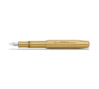 Stylo plume Kaweco BRASS SPORT I Stylo plume exclusif en laiton pour cartouches d'encre avec boîte en métal rétro I Stylo plume 13 cm I Plume : M
