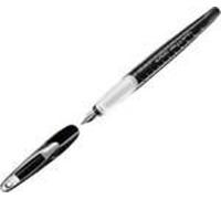 Stylo Plume My.Pen Pour Droitiers, Largeur Plume: M, Noir-Blanc