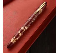 Stylo Plume N23 Rabbit Year,14 Dian,Édition Limitée,Haut De Gamme,Étudiants,Affaires,Fournitures De Bureau,Or,Écriture Matelassurera,Stylos Cadeaux - Type Rouge-Blade M