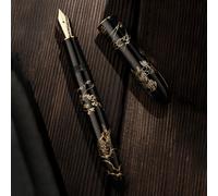 Stylo Plume N23 Rabbit Year,14 Dian,Édition Limitée,Haut De Gamme,Étudiants,Affaires,Fournitures De Bureau,Or,Écriture Matelassurera,Stylos Cadeaux - Type Black-Blade M