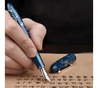 Stylo Plume N23 Rabbit Year,14 Dian,Édition Limitée,Haut De Gamme,Étudiants,Affaires,Fournitures De Bureau,Or,Écriture Matelassurera,Stylos Cadeaux - Type Bleu-Blade M