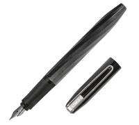 Stylo plume - Noir - Pointe moyenne - Rechargeable - Ergonomique - ONLINE