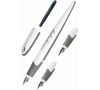 Parure Calligraphie : Stylo Plume Ergonomique Corps Blanc - 3 Plumes différentes G