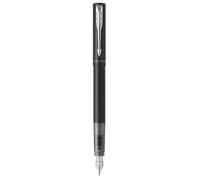 Stylo plume PARKER VECTOR XL - Laque noire métallisée - Plume moyenne - Recharge d'encre bleue