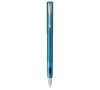 Stylo plume - PARKER - VECTOR XL - Laque turquoise métallisée - Plume moyenne - Recharge d'encre bleue