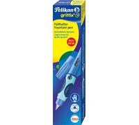Stylo plume Pelikan griffix bleu pour droitiers en boîte pliante