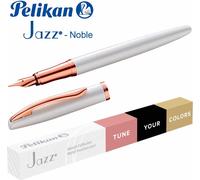 Stylo Plume Pelikan Jazz Noble Elegance P36 Blanc Nacré Boîte pliante