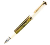 Stylo plume Pelikan M pointe moyenne blanc tortue Suberen M400 935429 NEUF