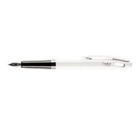 Pentel Stylo plume Tradio Vernis Pointe moyenne Blanc