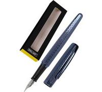 Stylo plume - Pointe médium iridium - Rechargeable - Online - Corps métal - Bleu nuit Bleu G