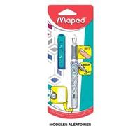 Stylo plume - Pointe moyenne - Rechargeable - Ergonomique - Scolaire - Maped