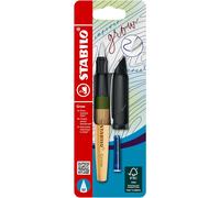 Stylo-Plume-Rechargeable-Blister X 1-Vert Mousse/Bois De Chêne