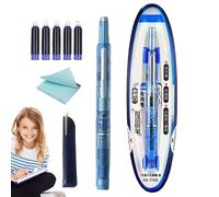 Stylo plume rechargeable - Stylo plume à encre pour trafic d'écriture - Plumes faciles à écrire pour le marquage de texte, le journal et le dessin