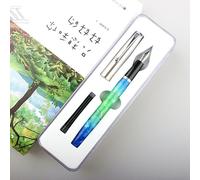 Stylo-Plume Rétro À Capuche 0.38mm/ 0.5mm, Pointe De Bureau Lisse, Écriture, Cartouche D'encre Échangeable, Cadeau Classique Coloré