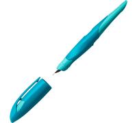 Stabilo Stylo stylographique ergonomique EASYbirdy Pastel Edition en vert pastel/vert eau - pour droitiers - pointe débutant - cartouche bleue incluse