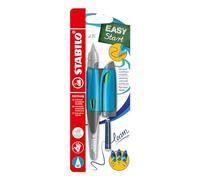 Stylo plume - STABILO EASYbirdy - Stylo ergonomique rechargeable - Bleu/vert - Droitier - Avec clé de réglage
