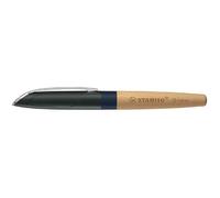 STABILO Grow - Stylo-plume - rechargeable - bleu myrtille/bois de hêtre