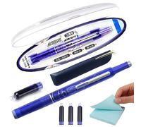 Stylo Plume | Stylo Pointe Fine Et Encre Bleue,Outil Anti-Fuite Pour Instruments D'écriture, Croquis, Calligraphie, Fournitures Scolaires Pour Graffiti, Écriture, Journal, Mort Et Marquage De Texte