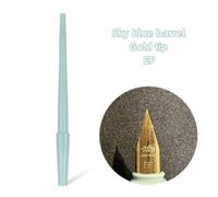 Stylo-Plume Tout Acier,Pointe Fine De 126mm,Brillant/Mat/Brossé,Pour L'écriture,L'école Et Le Bureau,0.38,F7112 - Type Sky Blue Gold
