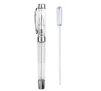 Stylo plume transparent pour calligraphie/F pour écrire en douceur en acrylique avec corps antidérapant