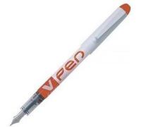 Stylo plume V-Pen effaçable pointe moyenne orange Pilot Orange G