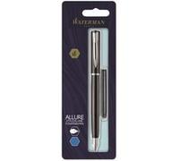 Waterman Stylo-plume Allure – laque noir mat – encre bleue – sous blister