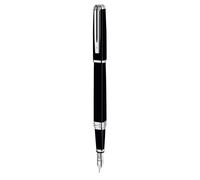 WATERMAN Exception Stylo plume fin, Noir, plume fine 18K, encre bleue, Coffret cadeau Noir