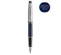 Stylo plume - WATERMAN - Expert Deluxe - Bleu - Finitions palladium - Plume moyenne