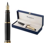 Stylo plume Waterman Expert | La collection Opera | Noir et or | Coffret cadeau géométrique