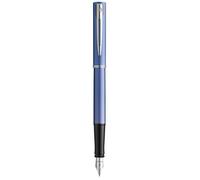 Stylo plume - WATERMAN - Graduate Allure - Laque bleue satinée - Attributs chromés - Pointe fine