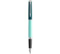Stylo plume Waterman Hémisphère, laque verte, finition palladium, plume fine en acier inoxydable, coffret cadeau Vert G