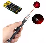 Stylo pointeur à diode laser rouge à lumière visible militaire puissante de 5 mW et 650 nm