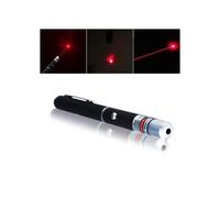 Stylo pointeur laser rouge, faisceau haute luminosité, alimenté par 2 piles AAA, corps en métal léger