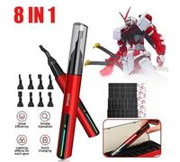 Stylo ponceuse alternative - Mini ponceuse électrique USB avec papier de verre autocollant et 3 têtes | Outil de ponçage durable ES-A