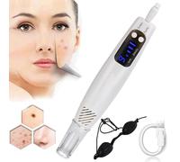 Stylo pour enlever la peau pour tatouages, cicatrices, taupes, taches de rousseur et taches sombres | Appareil picoseconde à lumière bleue/rouge avec lunettes et écran LCD (mode bleu 9)