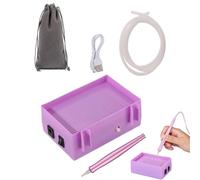 Stylo pour l'Art Gemme du Vide Peintre, Stylos d'art Gem Chit Art pour adultes avec plateau de stockage, sans kit d'outils artisanaux automatiques de cire pour broderies qui dessinent des artistes