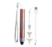 Stylo Pour Peinture À Strass | Pinceau Accessoire pour Art de Strass Lumineux LED - Accessoire Artisanal Rechargeable pour Décoration d'Ongles