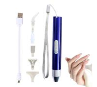 Stylo pour peinture à strass, stylo de peinture à strass, stylo Dot Rhinestone à LED | Artisanat fait à la main rechargeable pour la décoration des ongles