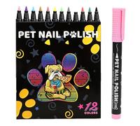 Stylo pour vernis pour chiens - Outil à séchage rapide pour animaux domestiques, stylo pour manucure avec pointe flexible | Kit de dessin pour chiens, chats, lapins, perroquets et autres âmes