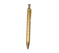 Stylo professionnel en laiton massif compatible avec les recharges G2 standard offrant une expérience d'écriture fluide (avec échelle)