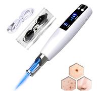 SNBGRYE Stylo Professionnel pour éLiminer Les Grains De Beauté, Appareil Plasma Picoseconde, 9 Modes + 4 Niveaux, avec éCran LCD Et éClairage, pour Verrues, Taches De Rousseur, Grains De Beauté,Blue