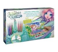 Kit Créatif Stylo Vaporisateur Électrique Nebulous Stars - Grand Coffret Création de Dessin avec Feutres et Peinture - Kit Créatif pour Enfant 7 ans et plus - Activité Loisirs et Manuelle pour Fille