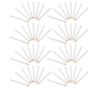 Stylo Ramasse-paillettes 50 Pièces en Bois, Crayon de Cire Blanc | Nail Art et Marquage Textile, Outil DIY Portable et Léger, Adapté aux Professionnels Débutants