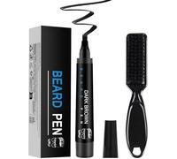 Stylo Remplisseur de Barbe | Marqueur Naturel Pour Barbe Et Peigne,Brosse à Moustache Résistante avec Crayon Effet Naturel pour Quotidienne et Sourcils