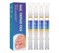 Stylo Réparateur Pour Les Ongles Des Pieds - Stylo Hydratant de Renouvellement des Ongles en 4 Pièces - Applicateur de Rénovation pour Renforcement Accessoires Voyage Maison Salon Passionnés