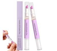 Stylo Repousse-cuticules À L'huile,Stylo 2 En 1 Pour Dissolvant De Cuticule Et Huile Pour Ongles Aux Parfums Rose Et Lavande,Huile cuticules ongles Pour Soin De Manucure Des Femmes Filles (2)