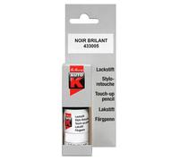 Stylo retouche peinture - AUTO K - Stylo retouche 9 ml - Noir brillant - Pinceau applicateur - Teintes STANDARD/RAL