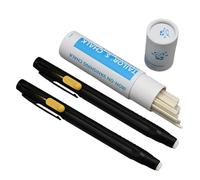 Stylo rétractable invisible en marbre avec technologie de décoloration de la chaleur, centre en cire de bougie, étui permanent en ABS pour salle de classe =