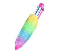 Stylo rétractable - Stylos en peluche, stylos multicolores pour étudiants | 6 couleurs stylos avec un design en peluche amusant | pour travailler, étudier et prendre des notes